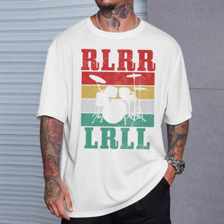 Drummer RLRR LRLL Vintage Drum Kit Sweatshirt T-Shirt Gifts for Him