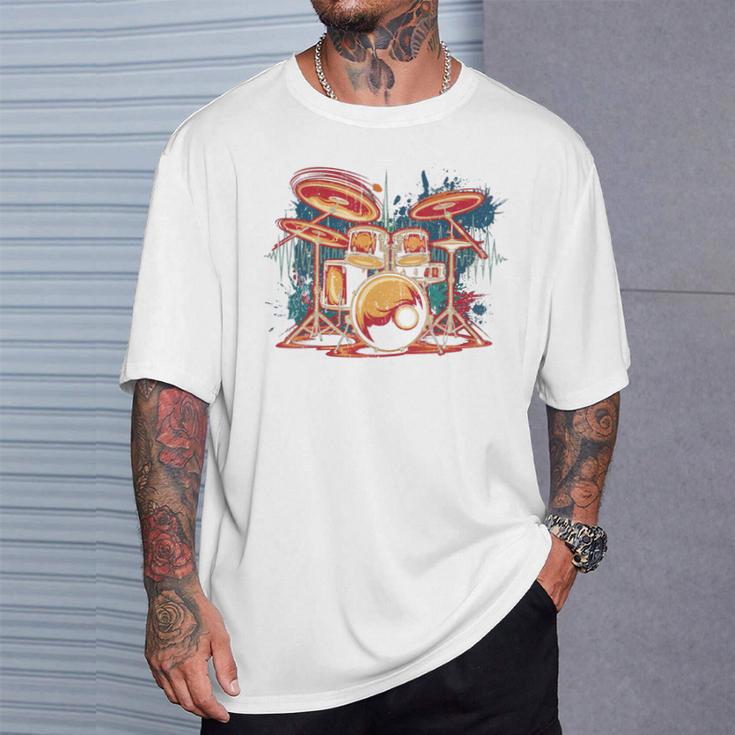 Dynamic Drum Kit For Drummers And Rock Music Lovers Sweatshirt T-Shirt Gifts for Him Dynamic Drum Kit For Drummers And Rock Music Lovers Sweatshirt T-Shirt Gifts for Him