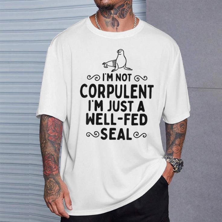Foca No Corpulenta Bien Alimentada Animal Marinoubmarino Del Océano Camiseta unisex Regalos para él