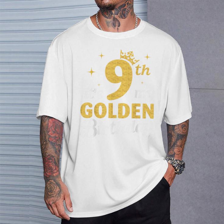 It's My 9Th Golden Birthday Happy 9歳から男の子、女の子へ Tシャツ 彼への贈り物