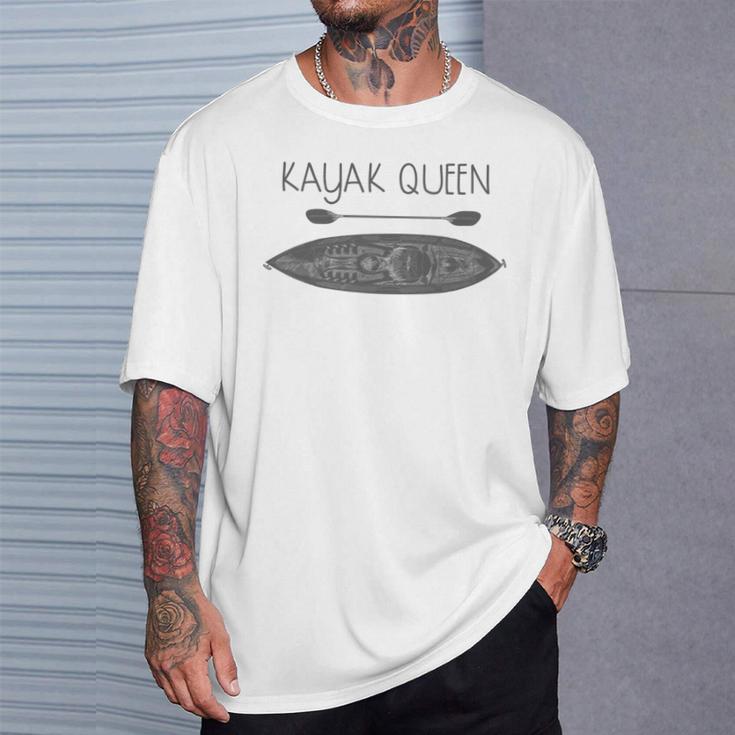 Kayak Queen Fun Kayak And Canoe Paddler T-Shirt Gifts for Him