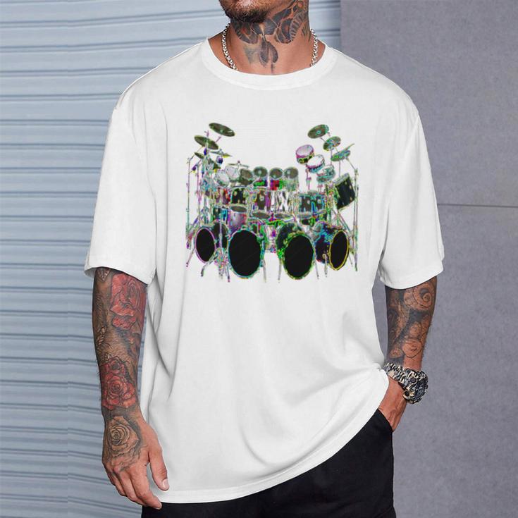 Large Drum Kit With Many Drums T-Shirt Gifts for Him Large Drum Kit With Many Drums T-Shirt Gifts for Him