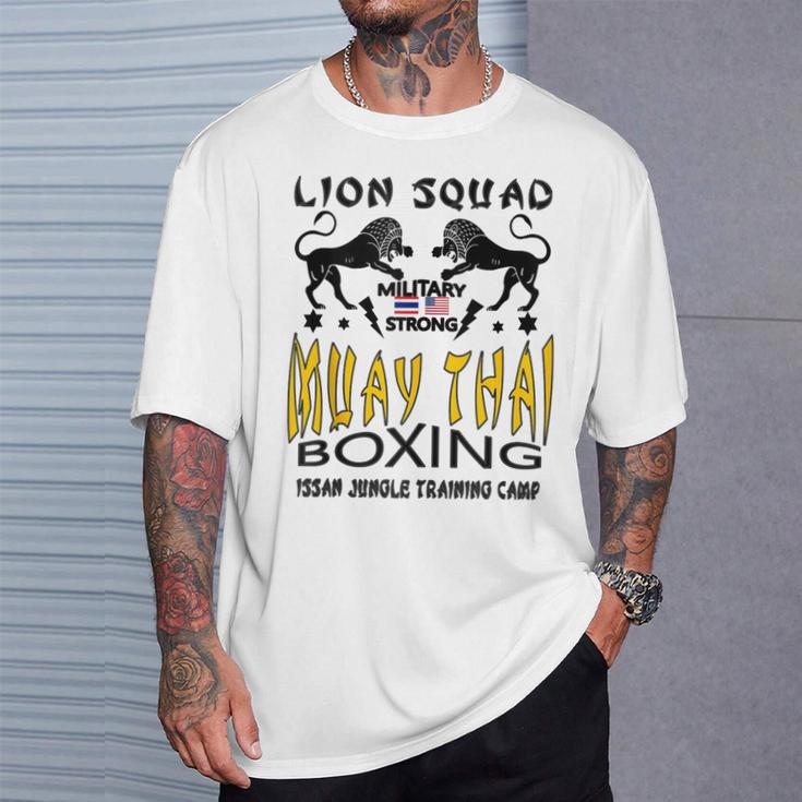 LION SQUAD THAILAND KICKBOXING MUAY THAI MMA TRAINING T-Shirt Gifts for Him LION SQUAD THAILAND KICKBOXING MUAY THAI MMA TRAINING T-Shirt Gifts for Him