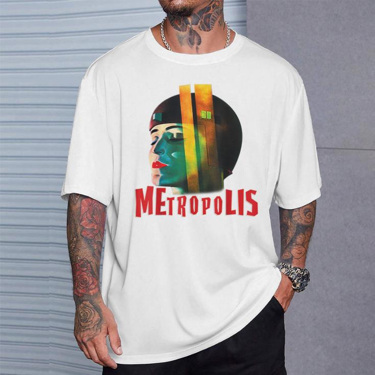 Metropolis Póster De Película Retro De Ciencia Ficción Camiseta unisex Regalos para él