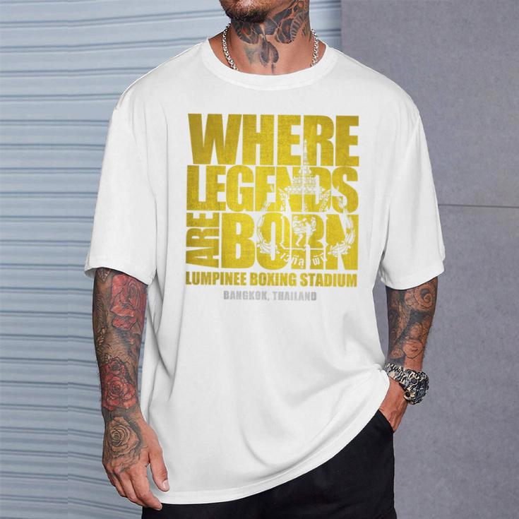 Muay Thai Lumpinee Boxing Stadium Where Legend Born T-Shirt Gifts for Him Muay Thai Lumpinee Boxing Stadium Where Legend Born T-Shirt Gifts for Him