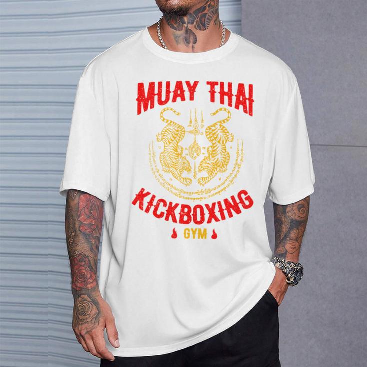 Muay Thai Tiger Kickboxing Gym MMA Street Fight Kickboxing T-Shirt Gifts for Him Muay Thai Tiger Kickboxing Gym MMA Street Fight Kickboxing T-Shirt Gifts for Him