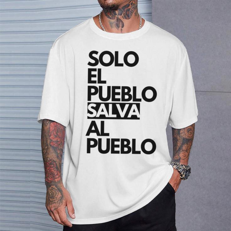 Solo El Puebloalva Al Pueblo Manga Larga Camiseta unisex Regalos para él