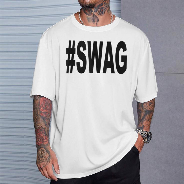 Swag Con Hashtag In Mangas Camiseta unisex Regalos para él
