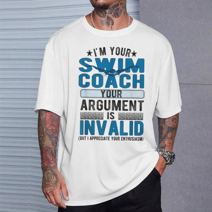 Swim Coach Swimming Coach T-Shirt Gifts for Him