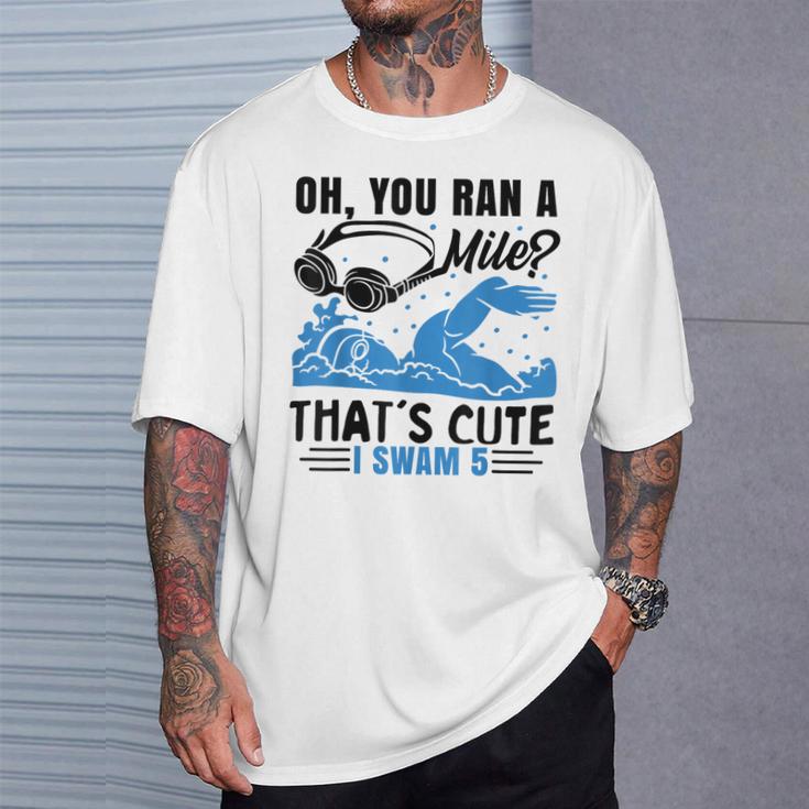 Swimmer Swimming T-Shirt Gifts for Him