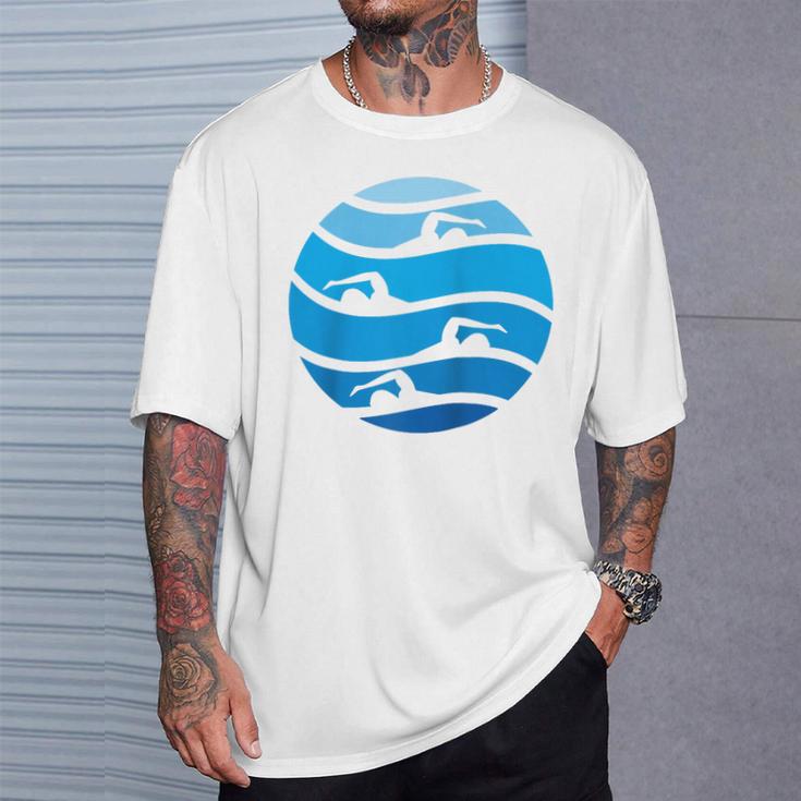 Swimming Freestyle Raglan Baseball Tee T-Shirt Gifts for Him Swimming Freestyle Raglan Baseball Tee T-Shirt Gifts for Him