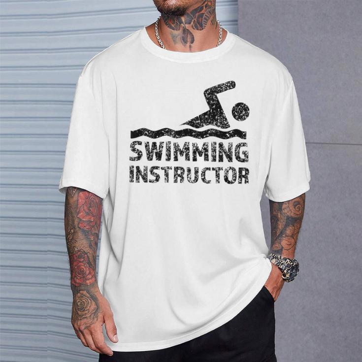 Swimming Instructor Lesson Swim Coach T-Shirt Gifts for Him Swimming Instructor Lesson Swim Coach T-Shirt Gifts for Him