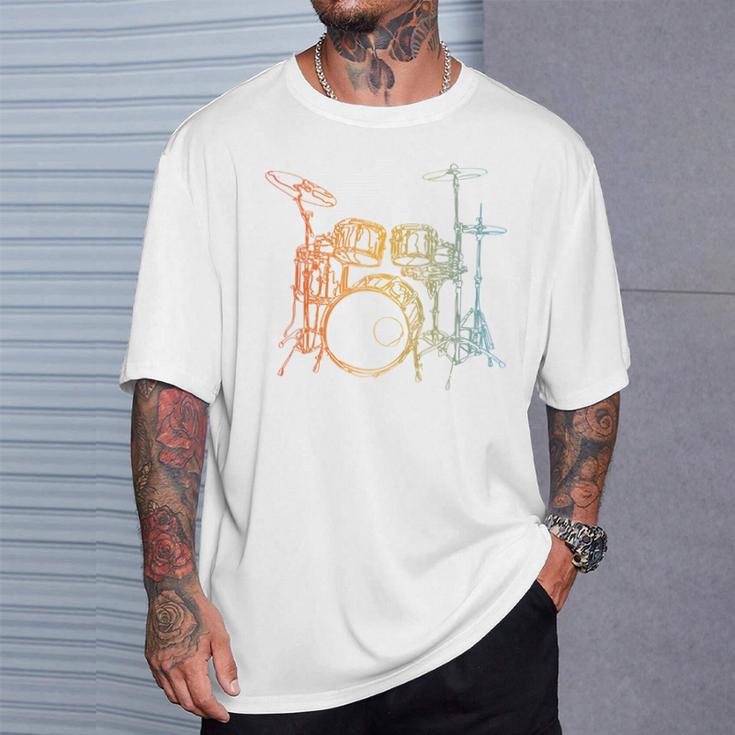 Vintage Drummer Drum Kit T-Shirt Gifts for Him Vintage Drummer Drum Kit T-Shirt Gifts for Him
