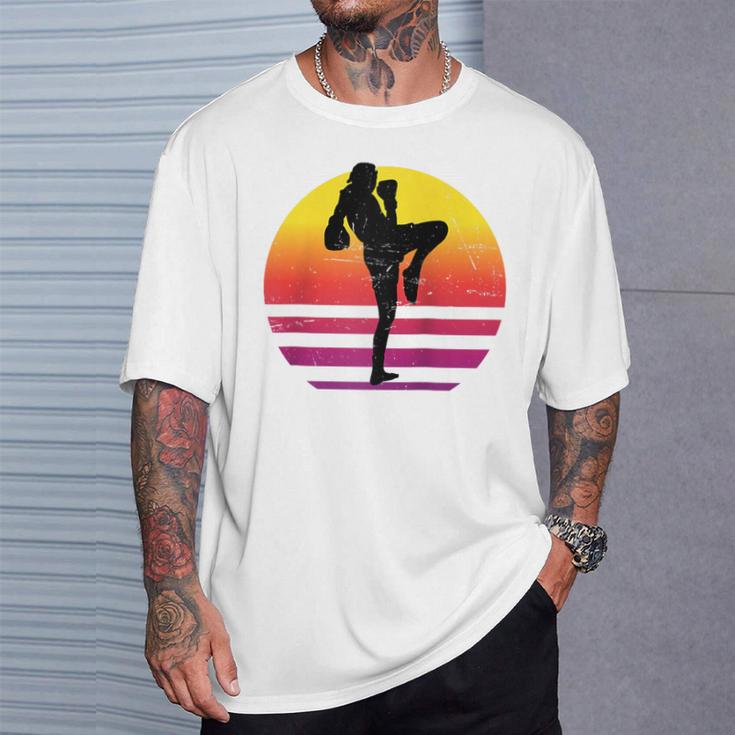 Women's Thai Boxer Thai Boxing Muay Thai Raglan Baseball Tee T-Shirt Gifts for Him