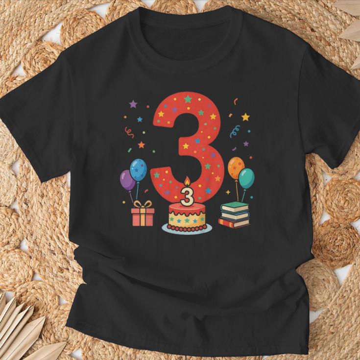 3 Años Cumpleaños 3Er Cumpleaños Niño Niña Camiseta unisex Regalos para ancianos