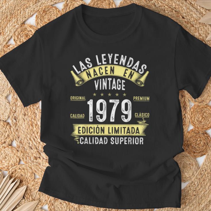 46 Años Cumpleaños Hombre Las Leyendas Nacen Enintage 1979 Camiseta unisex Regalos para ancianos