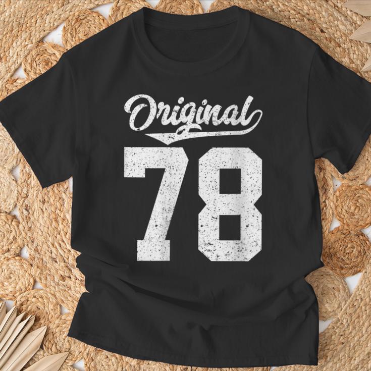 78 Cumpleaños Yetenta Y Ocho Originales Cuello Camiseta unisex Regalos para ancianos