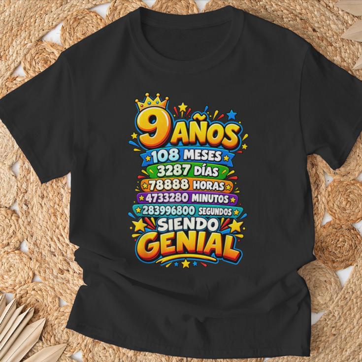 9 Años 108 Mesesiendo Genial Cumpleaños Camiseta unisex Regalos para ancianos