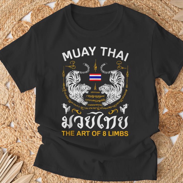 The Art Of 8 Limbs Sak Yant Tiger Muay Thai T-Shirt Gifts for Old Men The Art Of 8 Limbs Sak Yant Tiger Muay Thai T-Shirt Gifts for Old Men