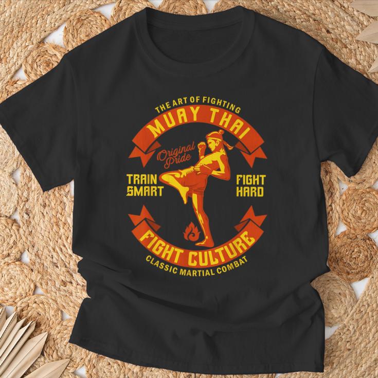 The Art Of Fighting Culture Muay Thai T-Shirt Gifts for Old Men