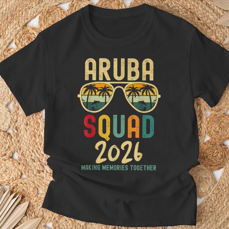 Aruba Squad 2026 Tropical Group Family Vacation Matching T-Shirt Gifts for Old Men
