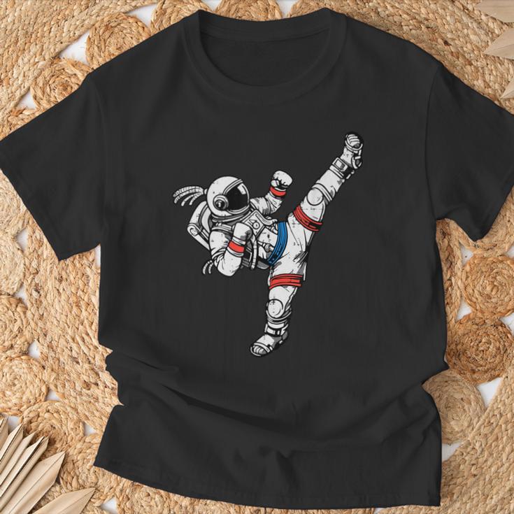 Astronaut Muay Thai Fighter Space Martial Arts Men Women Kid T-Shirt Gifts for Old Men
