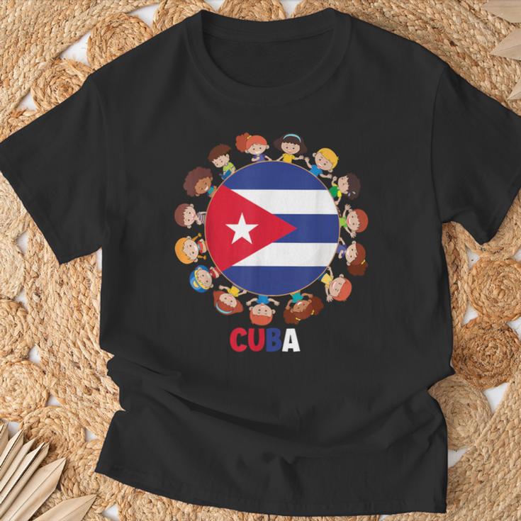 Bandera Cubana Mes De La Herencia Hispana Cuba Niños Niños Niñas Camiseta unisex Regalos para ancianos