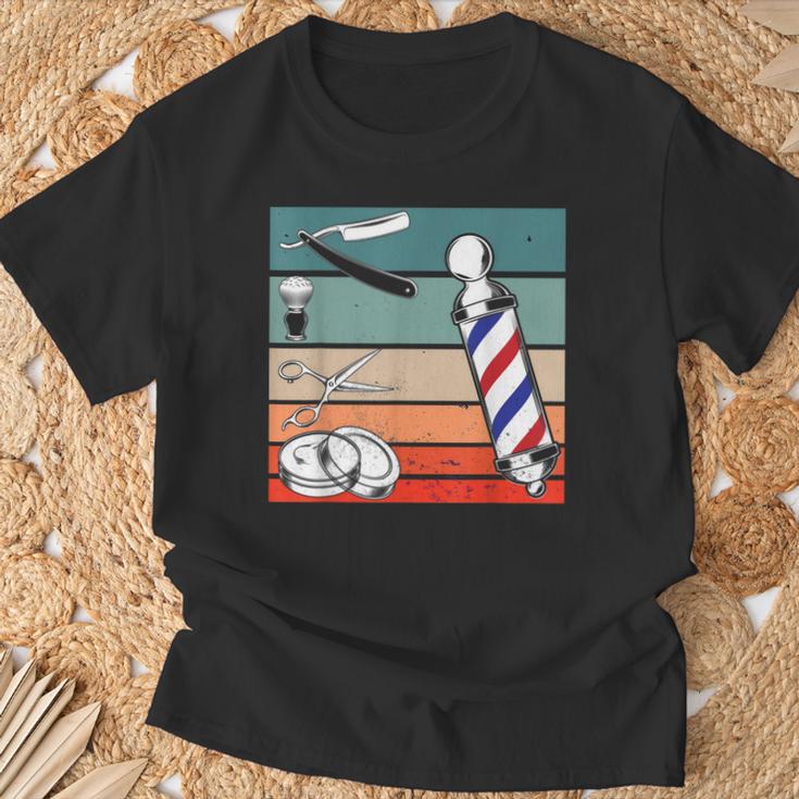 Barberíahop De Barber Retrointage Camiseta unisex Regalos para ancianos