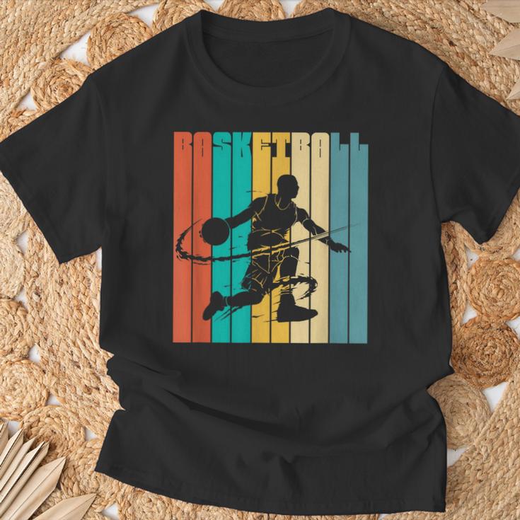 Basketball Basket Retro -Intage Basketball Camiseta unisex Regalos para ancianos