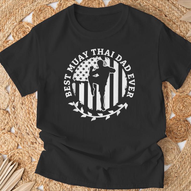 Best Muay Thai Dad Ever Martial Arts Fighter T-Shirt Gifts for Old Men