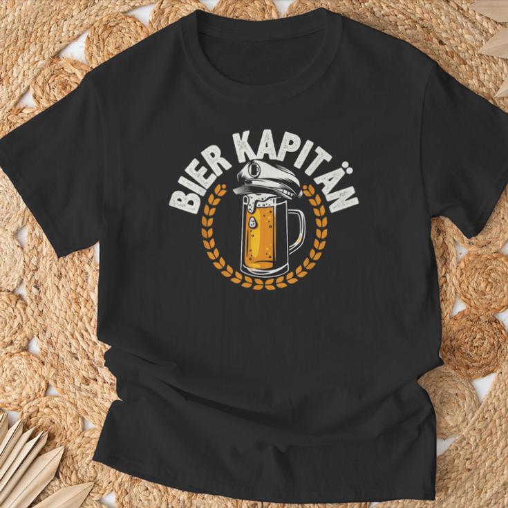 Bier Kapitän Lustig Bootauf Trinkpruch Herren Männer T-Shirt Geschenke für alte Männer