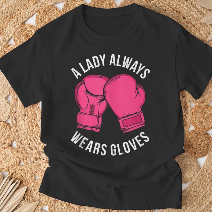 Boxing Gloves Muay Thai Women Girls Muay Thai T-Shirt Gifts for Old Men