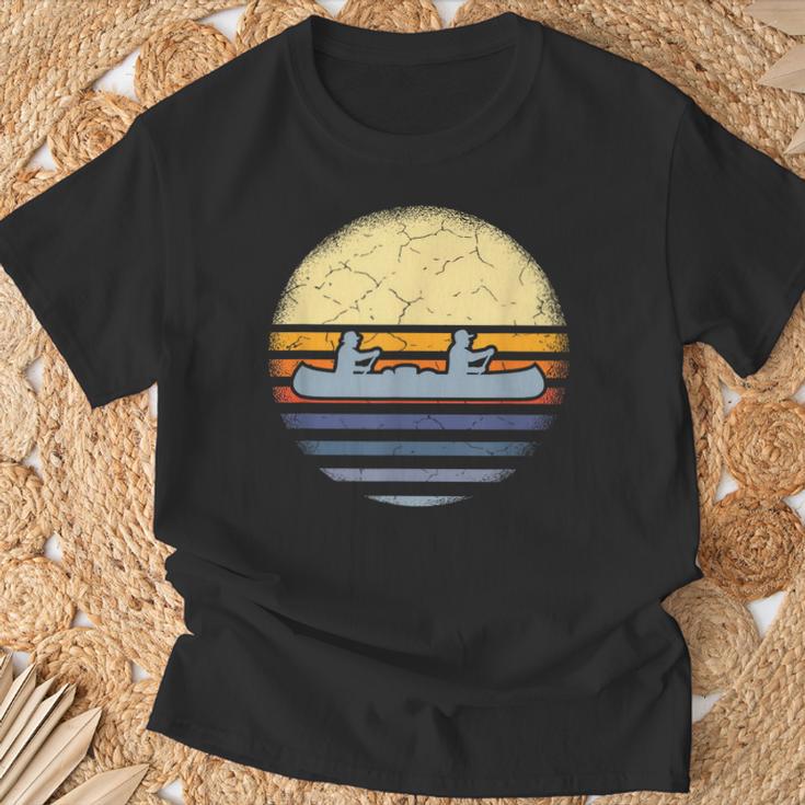 Canoe Canoeing Vintage Sunset T-Shirt Gifts for Old Men Canoe Canoeing Vintage Sunset T-Shirt Gifts for Old Men