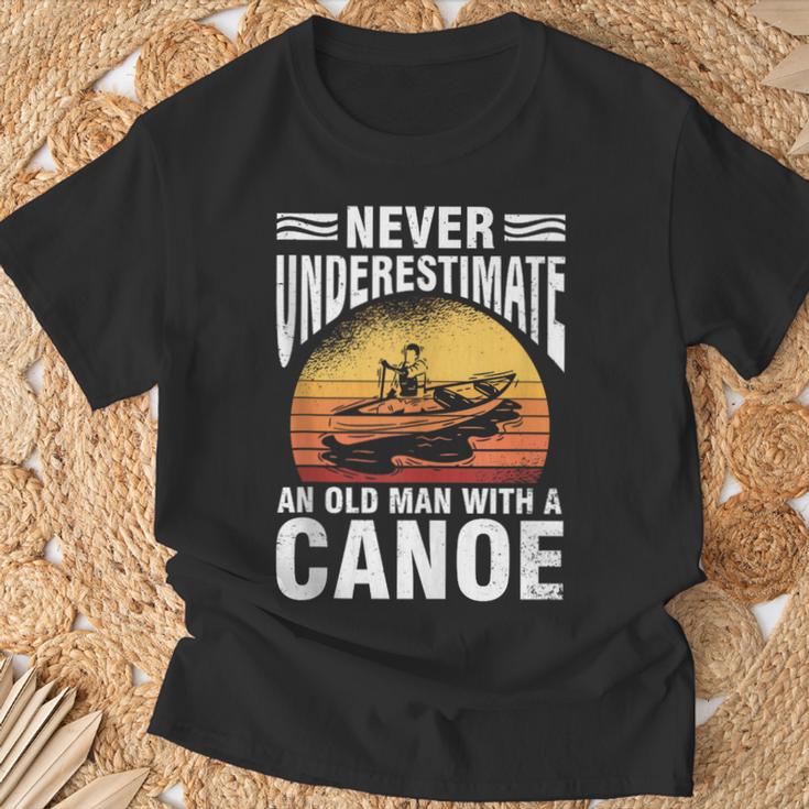 Canoe Old Man Sleeveless T-Shirt Gifts for Old Men Canoe Old Man Sleeveless T-Shirt Gifts for Old Men