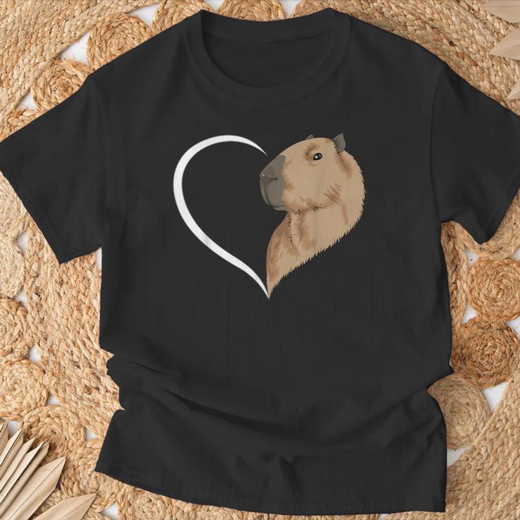 Capybara Für Frauen Mädchen Kinder Capybara Herz T-Shirt Geschenke für alte Männer