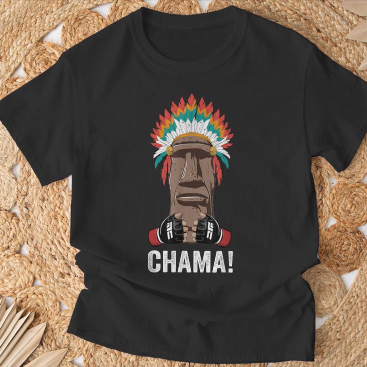 Chama Fighter MMA Fan JJB Boxing Muay Thai Kickboxing T-Shirt Gifts for Old Men
