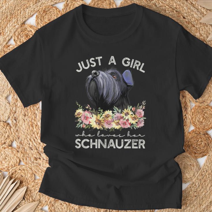 Chnauzer Regala A Una Chica Que Amauchnauzer In Mangas Camiseta unisex Regalos para ancianos
