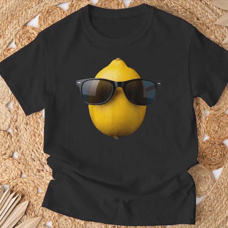 Cool Lemon Portant Des Lunettes Deoleil Drôle Fruits T-Shirt Cadeaux pour les vieillards