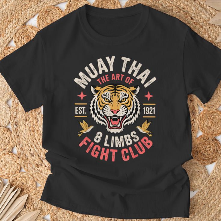 Cool Muay Thai Art For Men Women Kickboxer MMA Muay Thai T-Shirt Gifts for Old Men
