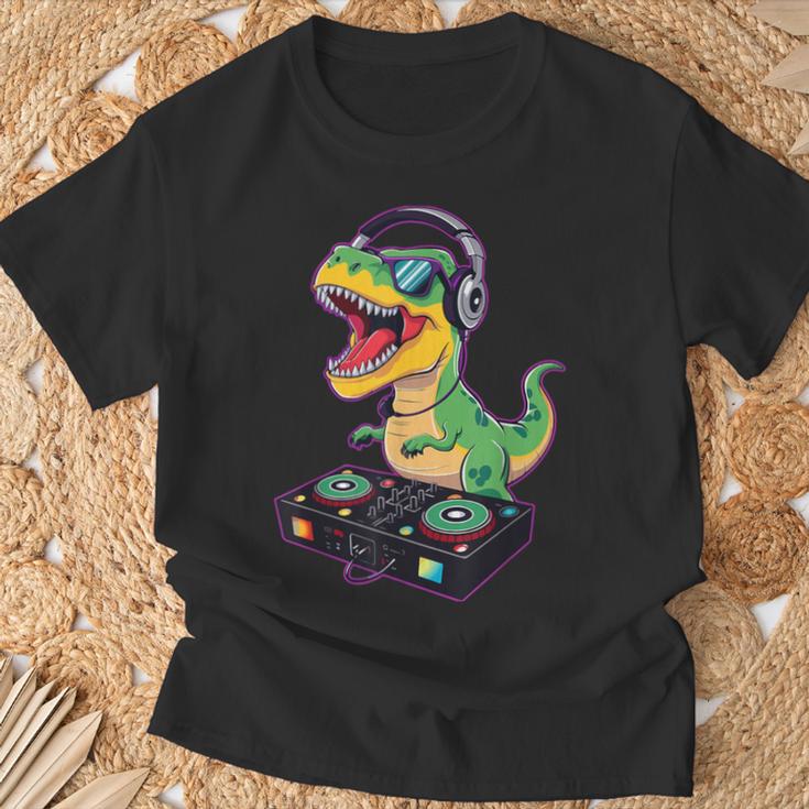 Dinosaure Cool Dj T-Rex T-Shirt Cadeaux pour les vieillards