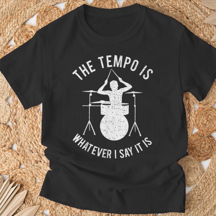 Drum Kit Graphic For a Drummer With Percussion Instruments T-Shirt Gifts for Old Men Drum Kit Graphic For a Drummer With Percussion Instruments T-Shirt Gifts for Old Men