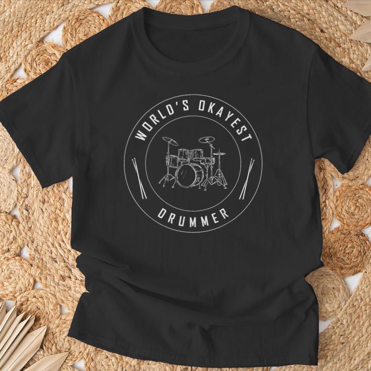 Drummer Drum Kit Music Rock T-Shirt Gifts for Old Men Drummer Drum Kit Music Rock T-Shirt Gifts for Old Men