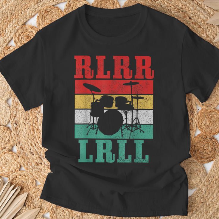 Drummer RLRR LRLL Vintage Drum Kit T-Shirt Gifts for Old Men Drummer RLRR LRLL Vintage Drum Kit T-Shirt Gifts for Old Men