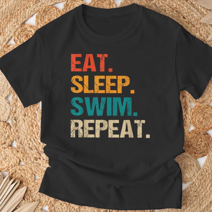Eat Sleep Swim Repeat Pool Swimmer Water Polo Swimming T-Shirt Gifts for Old Men Eat Sleep Swim Repeat Pool Swimmer Water Polo Swimming T-Shirt Gifts for Old Men