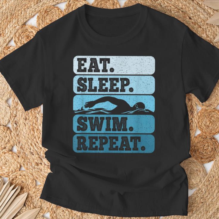 Eat Sleep Swim Vintage Swimming Lover Swimmer Men Women T-Shirt Gifts for Old Men Eat Sleep Swim Vintage Swimming Lover Swimmer Men Women T-Shirt Gifts for Old Men