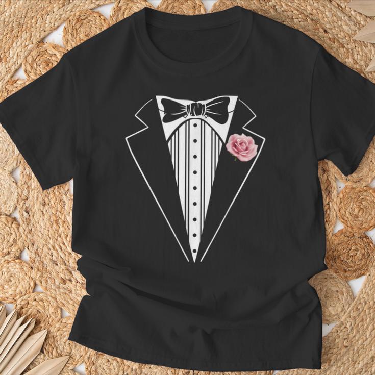 Esmoquin Divertido Disfraz De Esmoquin Rosa Para Niños Y Adultos Camiseta unisex Regalos para ancianos