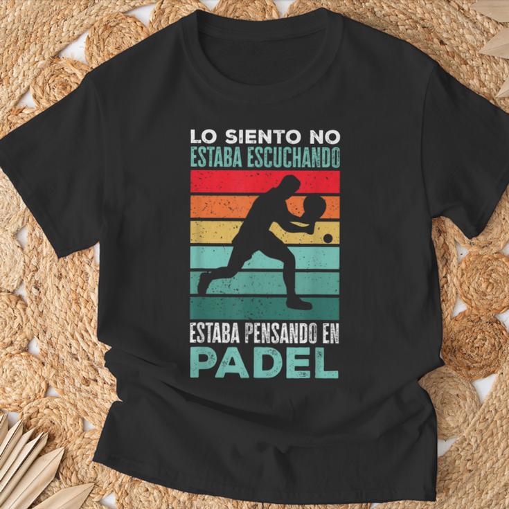 Estaba Pensando En Padel Divertido Padel Tennis Camiseta unisex Regalos para ancianos