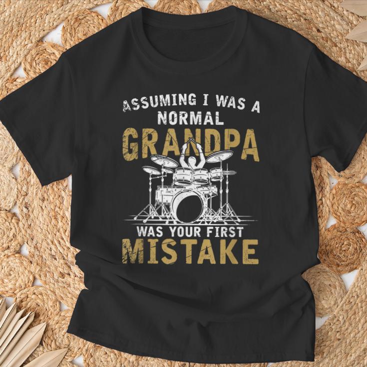 Grandpa Drummer Father's Day Drum Kit T-Shirt Gifts for Old Men Grandpa Drummer Father's Day Drum Kit T-Shirt Gifts for Old Men
