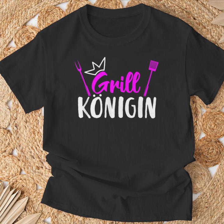 Grill Königin Frauen Am Grill Lustiges Grillen-Outfit T-Shirt Geschenke für alte Männer
