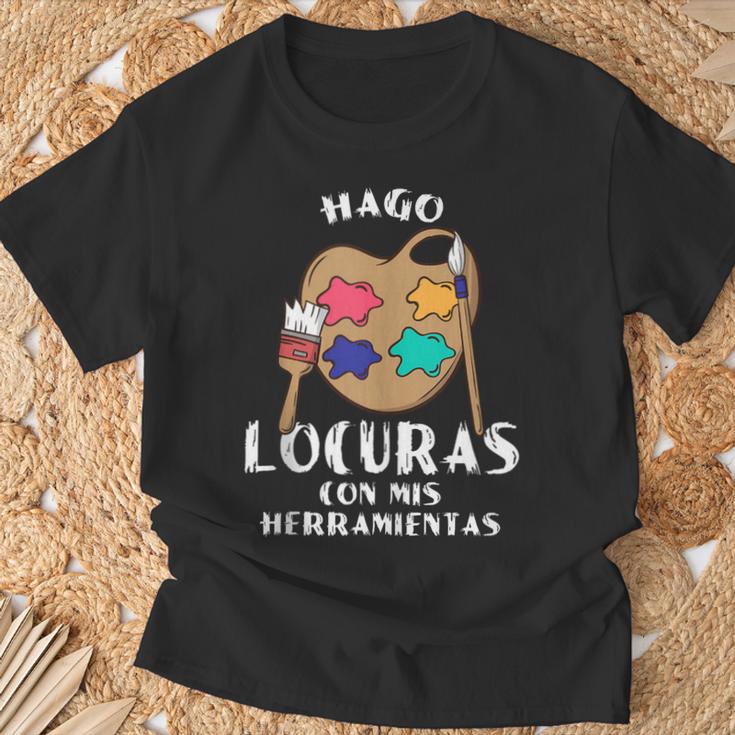Hago Locuras Con Mis Dibujo Pintor Hombre Regalo In Mangas Camiseta unisex Regalos para ancianos